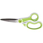 Westcott-Carbo-Titanium-Glide-Scissors-8--Pointed-Green-White