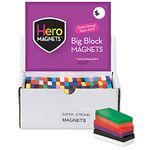 Dowling-Magnets-Chunky-Magnets-Block-2-H-x-1-W-x-1-2-D-Assorted-Colors-Box-Of-40